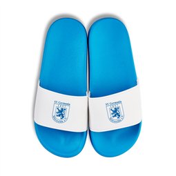 SV Germania Mittweida Badelatschen blau/weiss