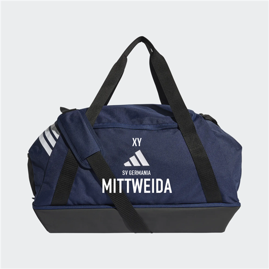 SV Germania Mittweida Tasche mit Bodenfach SMALL navy/weiss