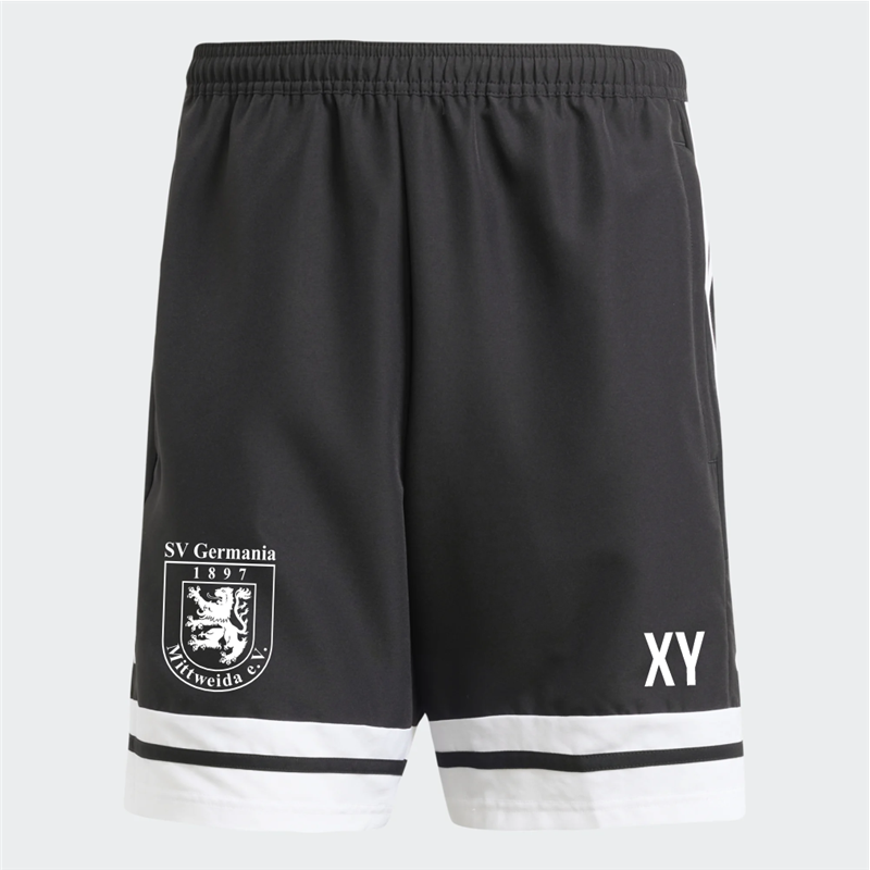 SV Germania Mittweida kurze Hose Unisex schwarz/weiss