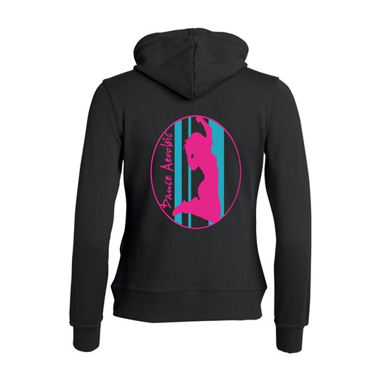 Dance Aerobic Kapuzenjacke schwarz