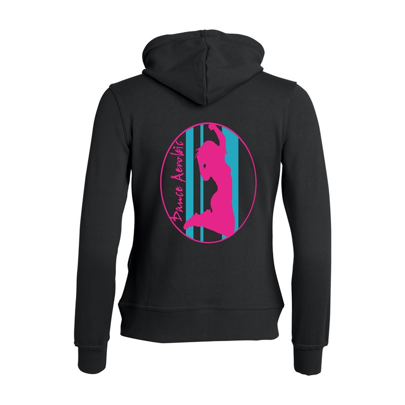 Dance Aerobic Kapuzenjacke schwarz