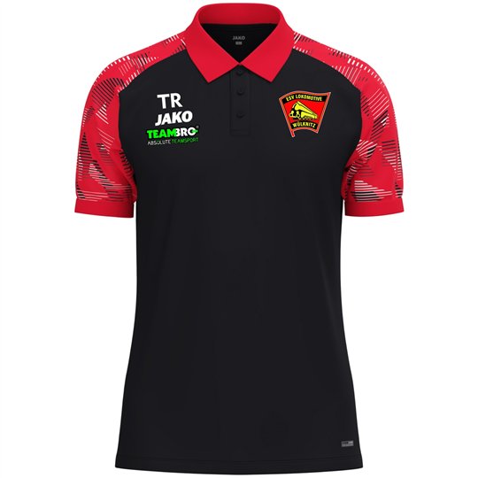 ESV Lok Wülknitz Polo Unisex schwarz/rot