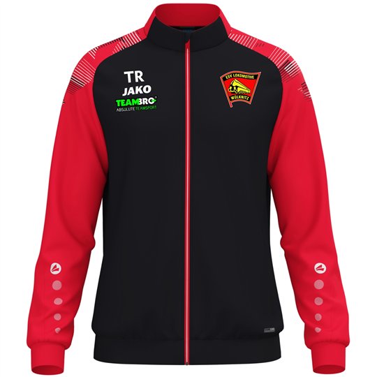 ESV Lok Wülknitz Polyesterjacke Kinder schwarz/rot