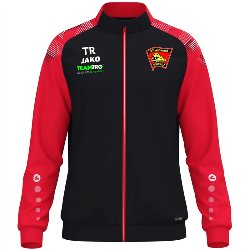 ESV Lok Wülknitz Polyesterjacke Kinder schwarz/rot