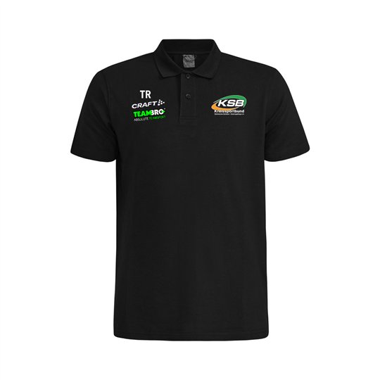 KSB SOE Polo Herren schwarz