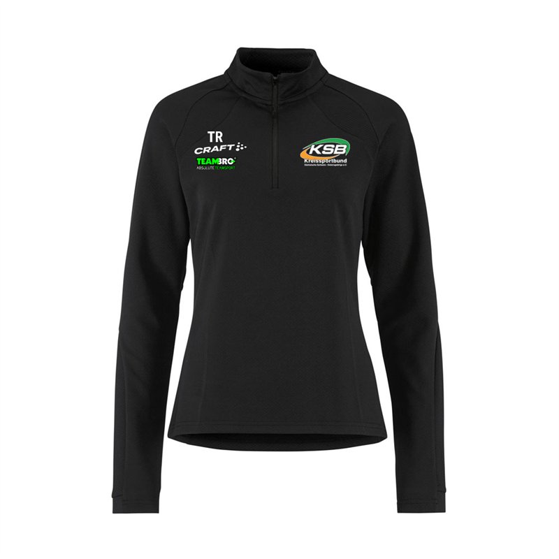 KSB SOE Half Zip Damen schwarz