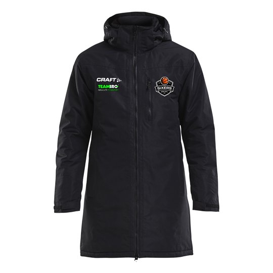 BSW SIXERS Wintermantel Kinder schwarz