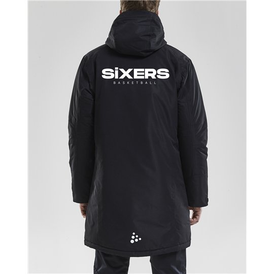 BSW SIXERS Wintermantel Kinder schwarz