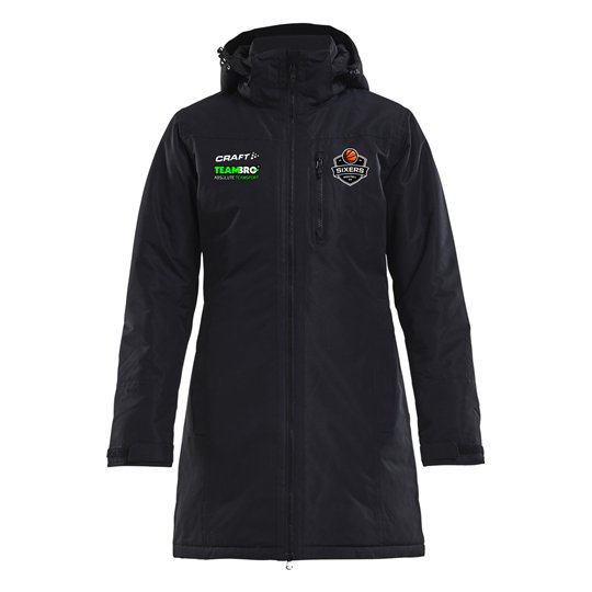 BSW SIXERS Wintermantel Damen schwarz