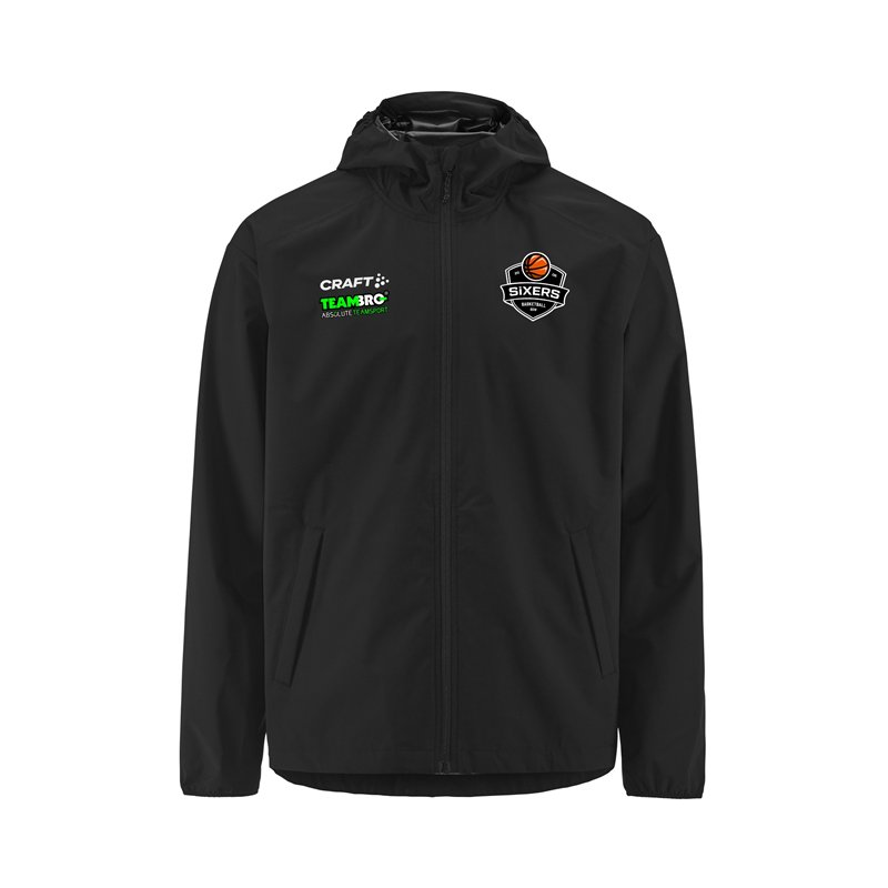 BSW SIXERS Regenjacke Kinder schwarz
