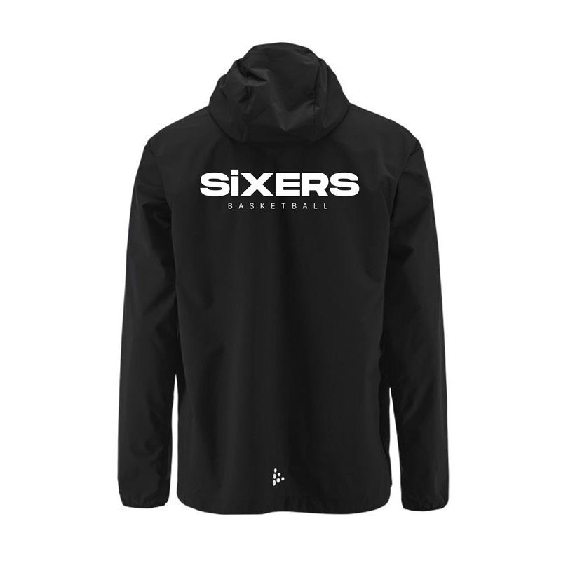 BSW SIXERS Regenjacke Kinder schwarz