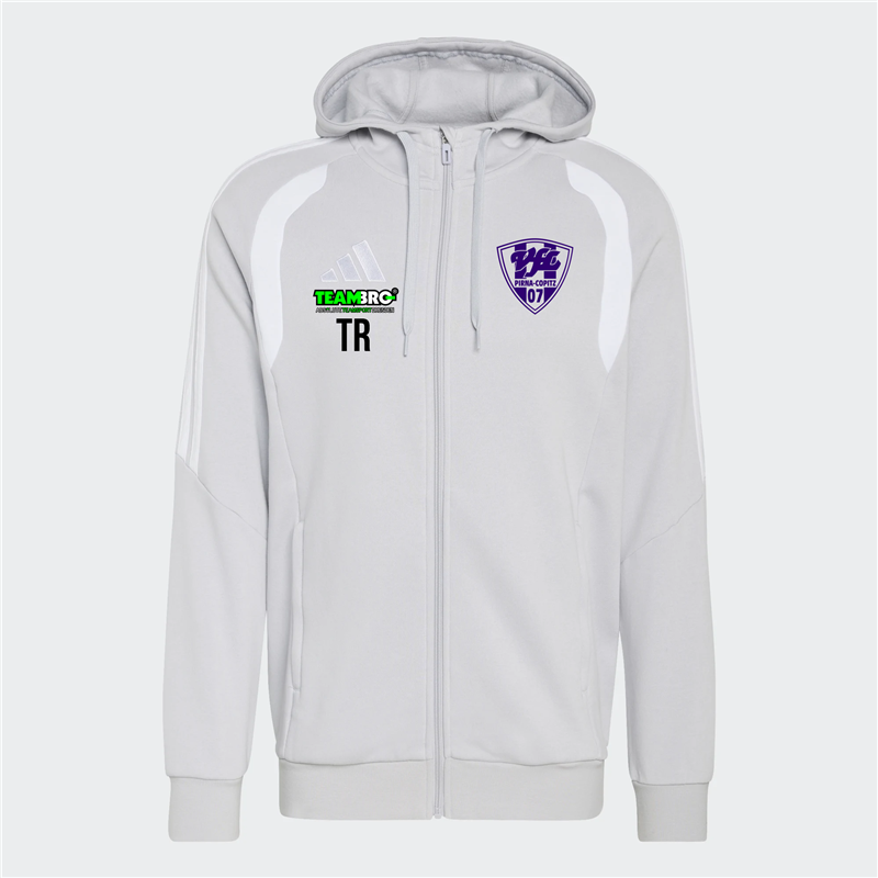 VfL Pirna Copitz Kapuzenjacke Kinder grau/weiss