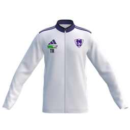 VfL Pirna Copitz Präsentationsjacke TRAINER Unisex weiß/lila