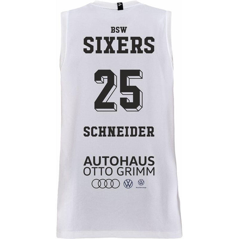 BSW SIXERS ORIGINAL Singlet Kinder weiss