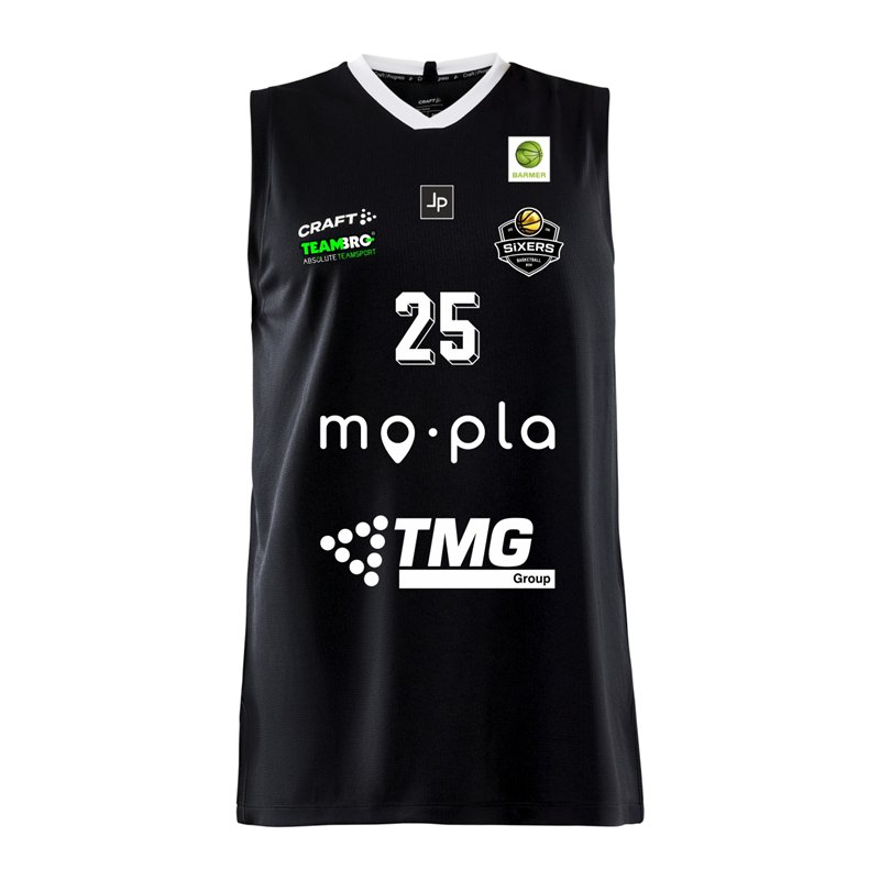 BSW SIXERS ORIGINAL Singlet Kinder schwarz/weiss