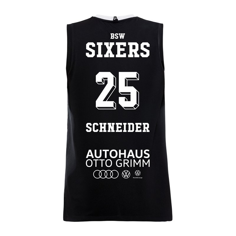 BSW SIXERS ORIGINAL Singlet Kinder schwarz/weiss