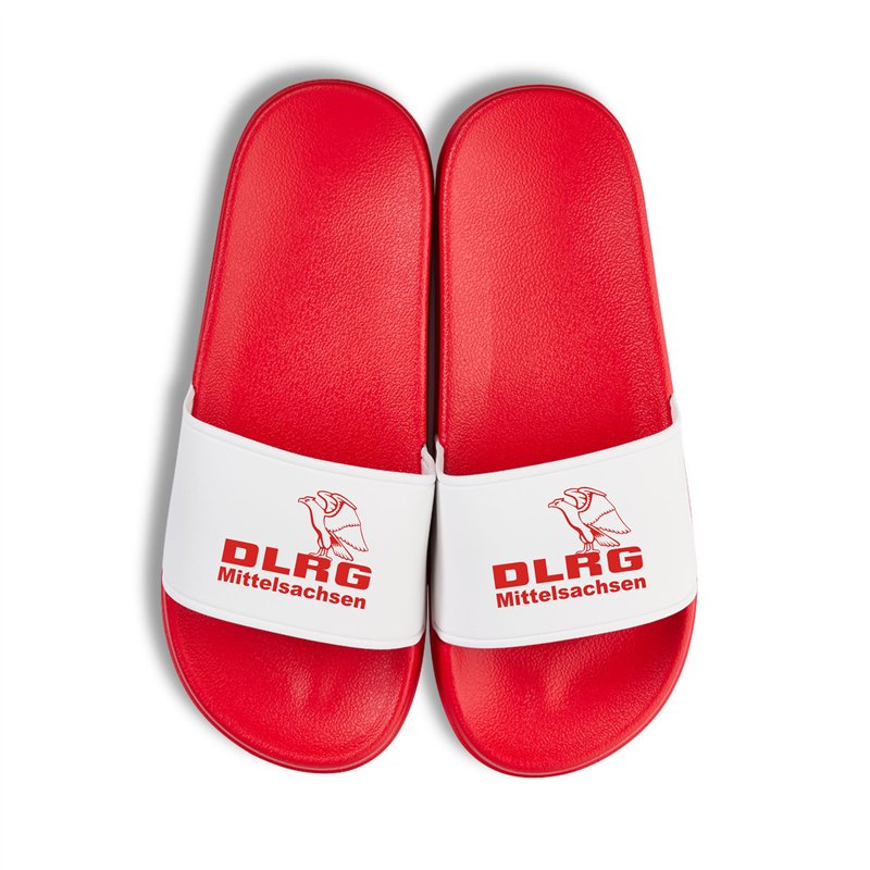DLRG Mittelsachsen Badelatschen rot/weiss
