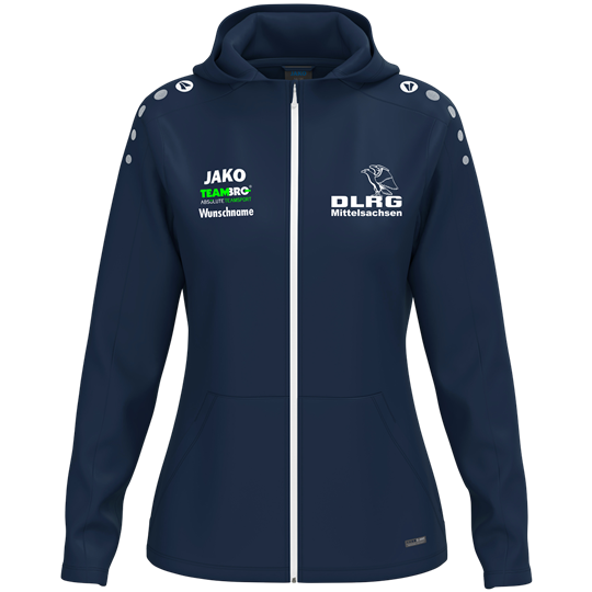 DLRG Mittelsachsen Kapuzenjacke Damen navy