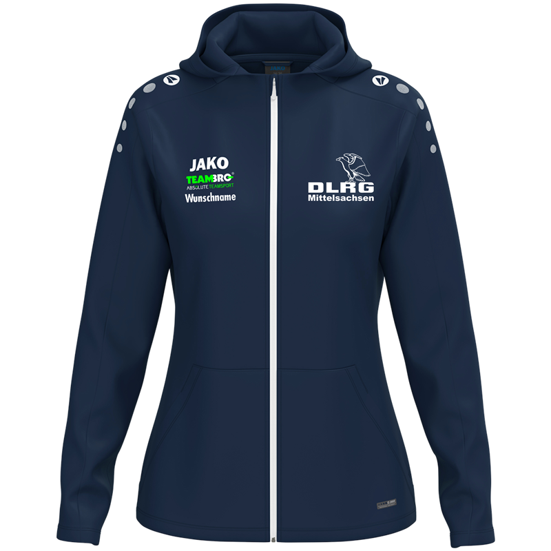DLRG Mittelsachsen Kapuzenjacke Damen navy