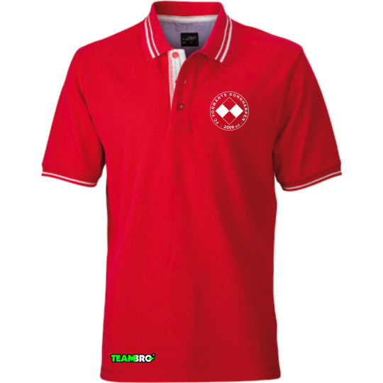 FC Vorwärts Kornharpen Polo Unisex rot/weiss