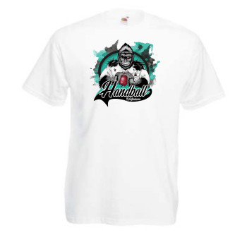 Rotation Weissenborn Herren Fantrikot "Gorilla HAND.BALL" weiss