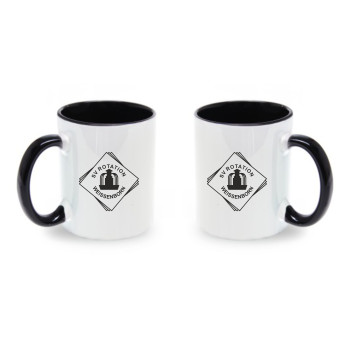 Rotation Weissenborn Tasse KLAS.SI.KER weiss schwarz