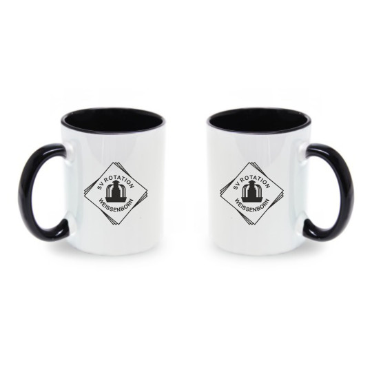 Rotation Weissenborn Tasse KLAS.SI.KER weiss schwarz