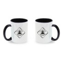 Rotation Weissenborn Tasse KLAS.SI.KER weiss schwarz
