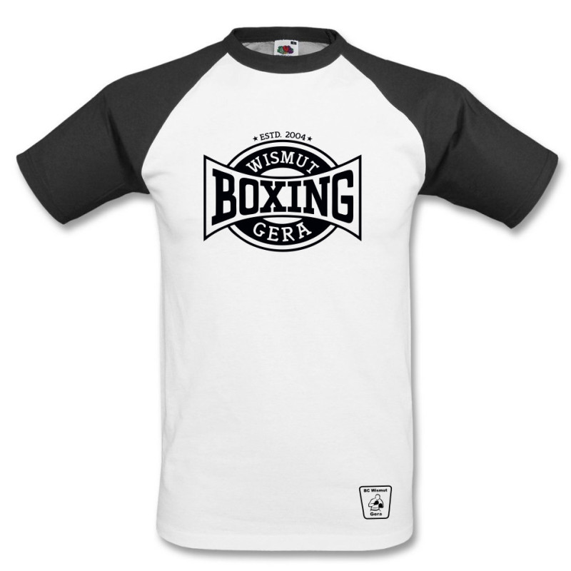 BC Wismut Gera Fanshirt BOXING CLUB Unisex weiss schwarz