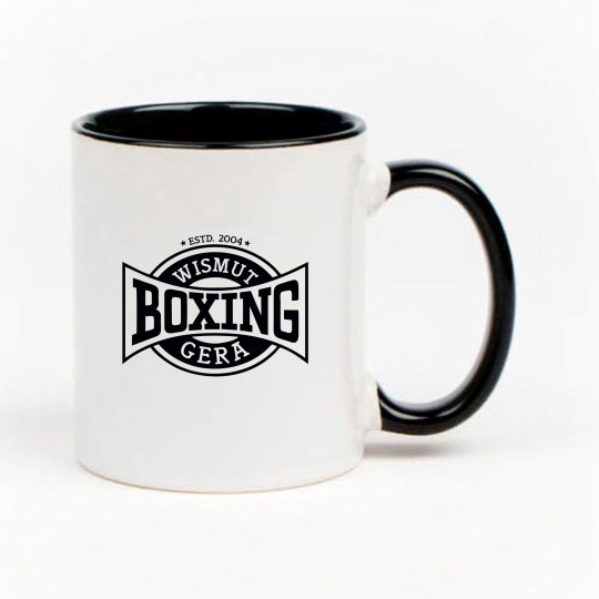 BC Wismut Gera TASSE LOGO weiss schwarz