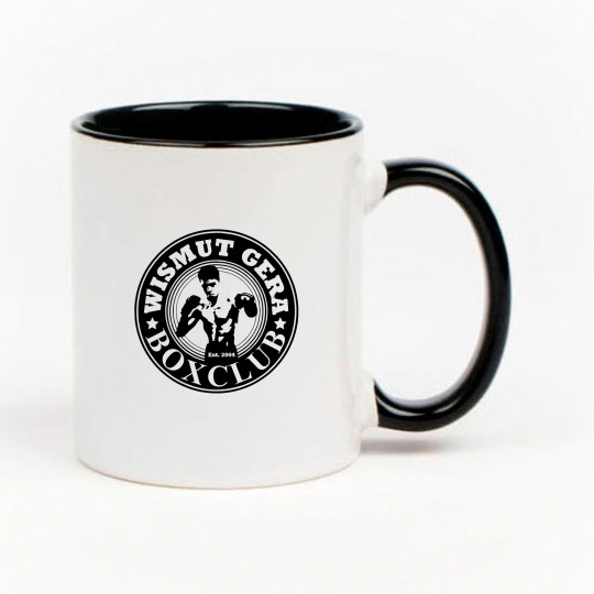 BC Wismut Gera TASSE LOGO weiss schwarz