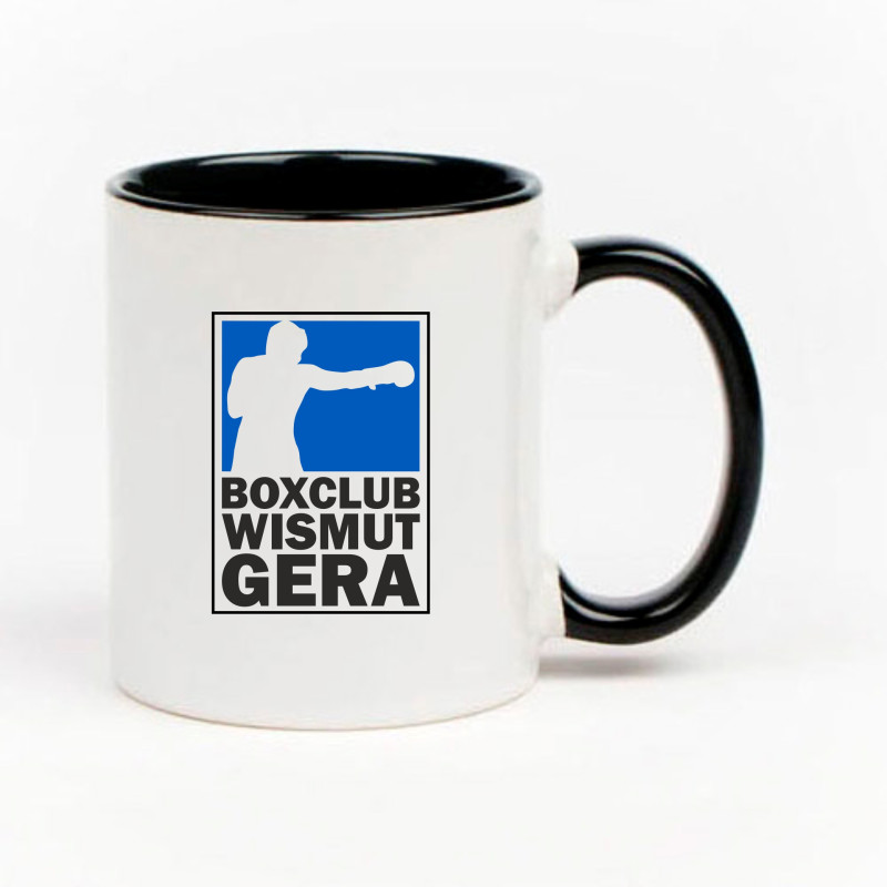 BC Wismut Gera TASSE LOGO weiss schwarz