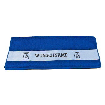BC Wismut Gera Handtuch NAME blau