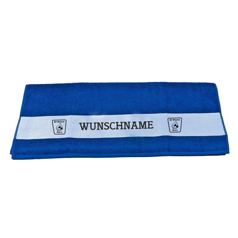 BC Wismut Gera Handtuch NAME schwarz