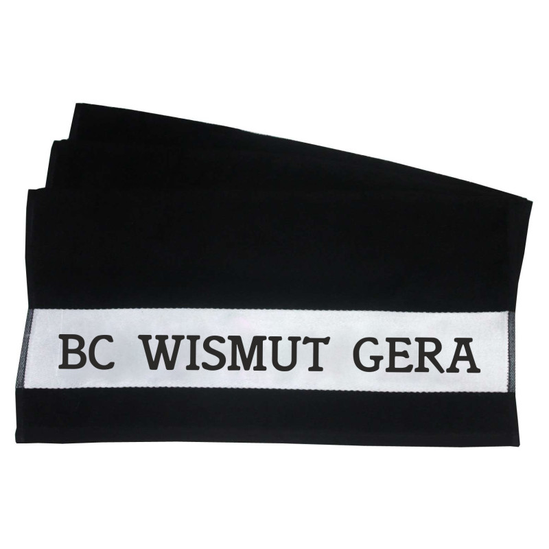BC Wismut Gera Handtuch NAME schwarz