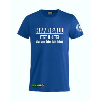 Radeberger SV T-Shirt Handball und Bier blau Unisex