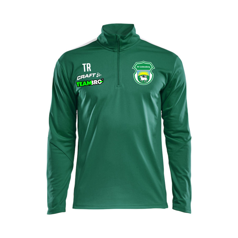 CRAFT PROGRESS HALFZIP LS TEE JR