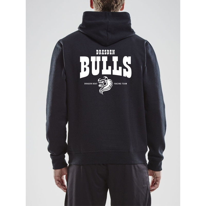 VKD Drachenboot Hoodie Herren schwarz