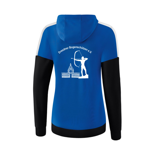 Dresdner Bogenschützen Trainingsjacke mit Kapuze Damen