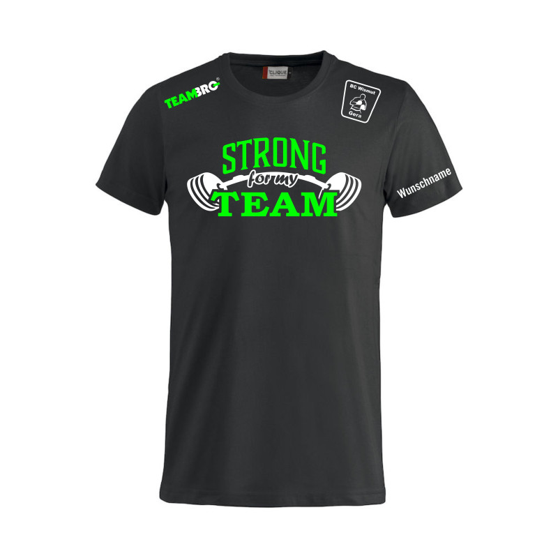 1. VVF Fanshirt "STRONG FOR MY TEAM" Unisex schwarz