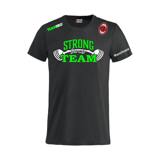 Fortuna Langenau Fanshirt STRONG FOR MY TEAM Unisex schwarz