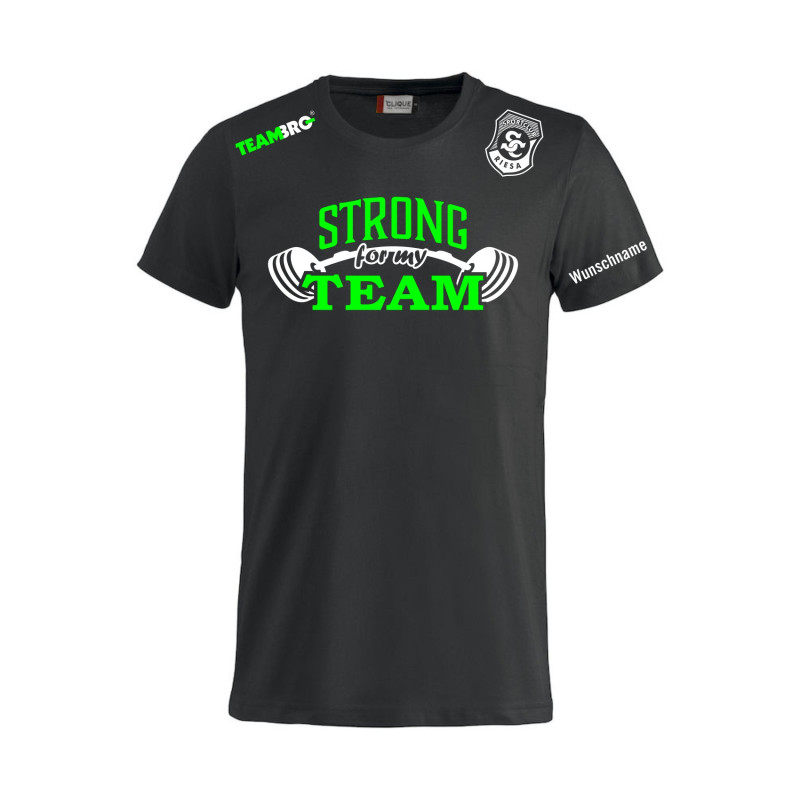 SC Riesa Fanshirt STRONG FOR MY TEAM Unisex schwarz