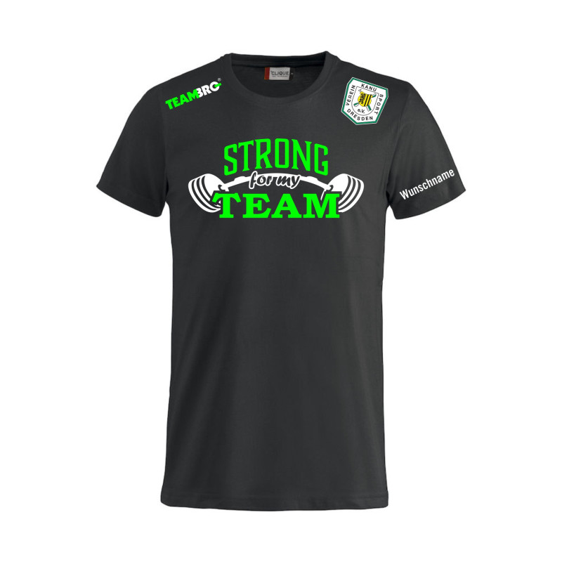 VKD Fanshirt STRONG FOR MY TEAM Unisex schwarz