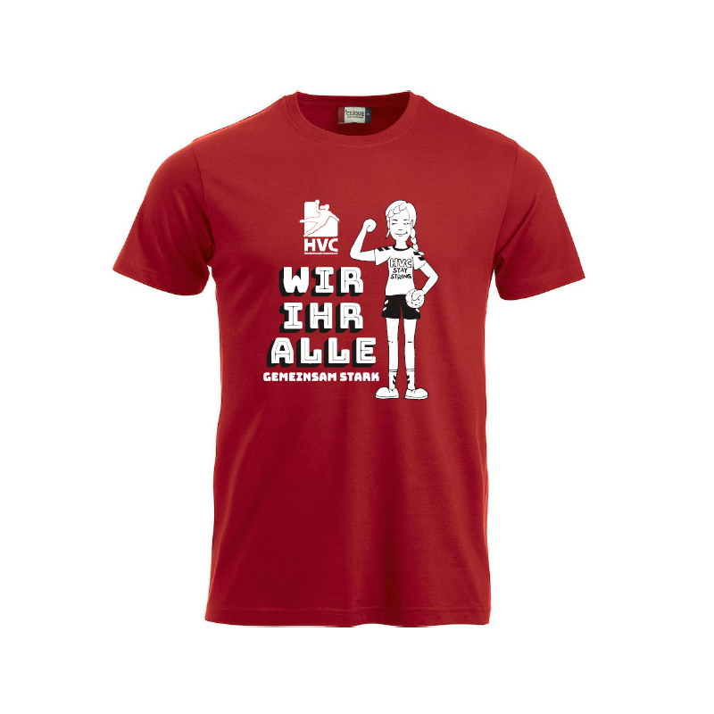 HV Chemnitz Unterstützershirt WIR IHR ALLE Junior rot