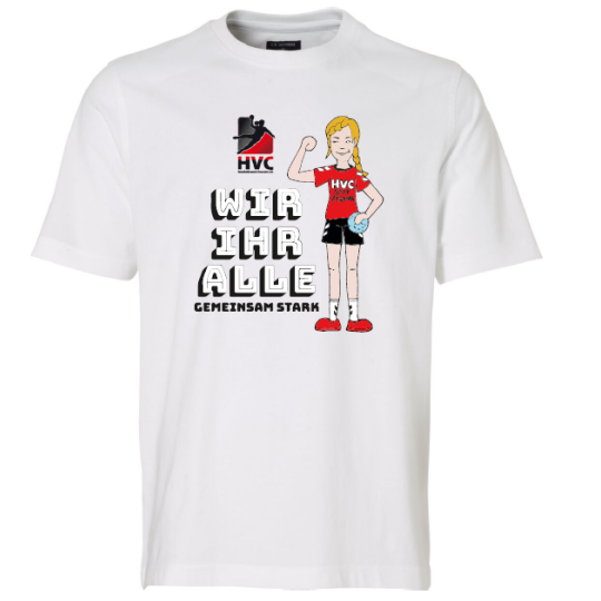 HV Chemnitz Unterstützershirt WIR IHR ALLE Unisex weiss