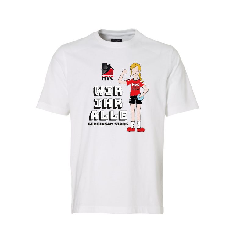 HV Chemnitz Unterstützershirt WIR IHR ALLE Unisex weiss
